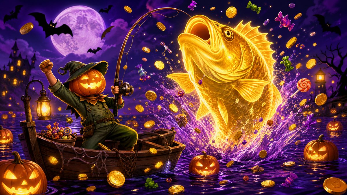 Big Bass Halloween Slot Review Not On Gamstop (2026) Big Bass Halloween big win with spectral golden bass at non Gamstop casinos