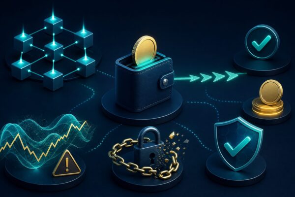 Crypto payment checklist covering wallet details, network fees, volatility and verification