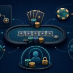 Poker table with tournament, rake, variance, collusion and spending-limit checks