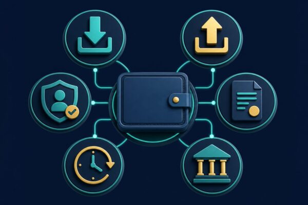 E-wallet payment checklist covering deposits, withdrawals, verification, fees and timing