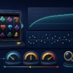 Slot game illustration explaining theoretical RTP, volatility and varying session results